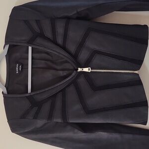 Genuine leather bebe jacket